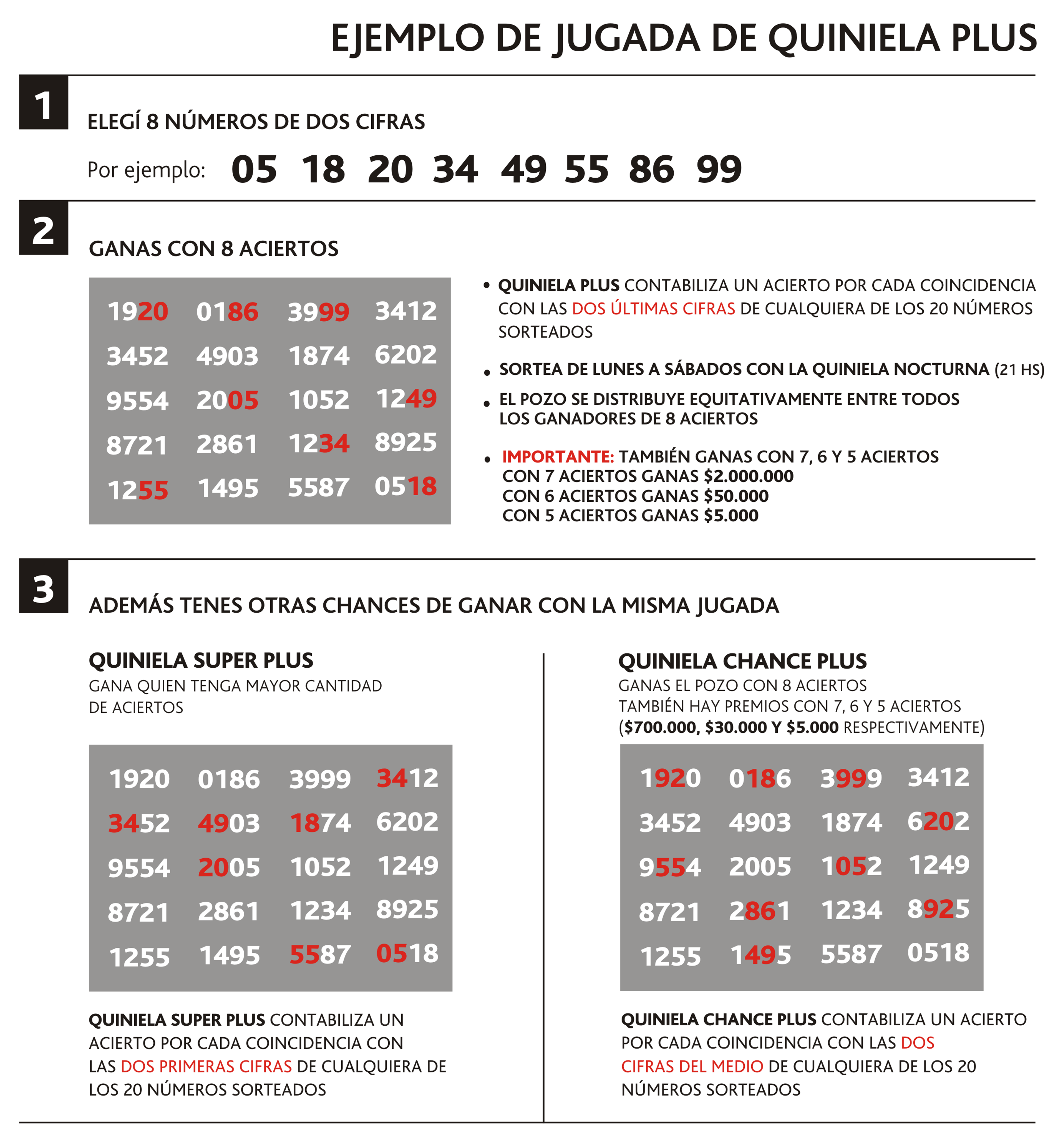 EJEMPLO JUGADA QUINIELA PLUS 2026